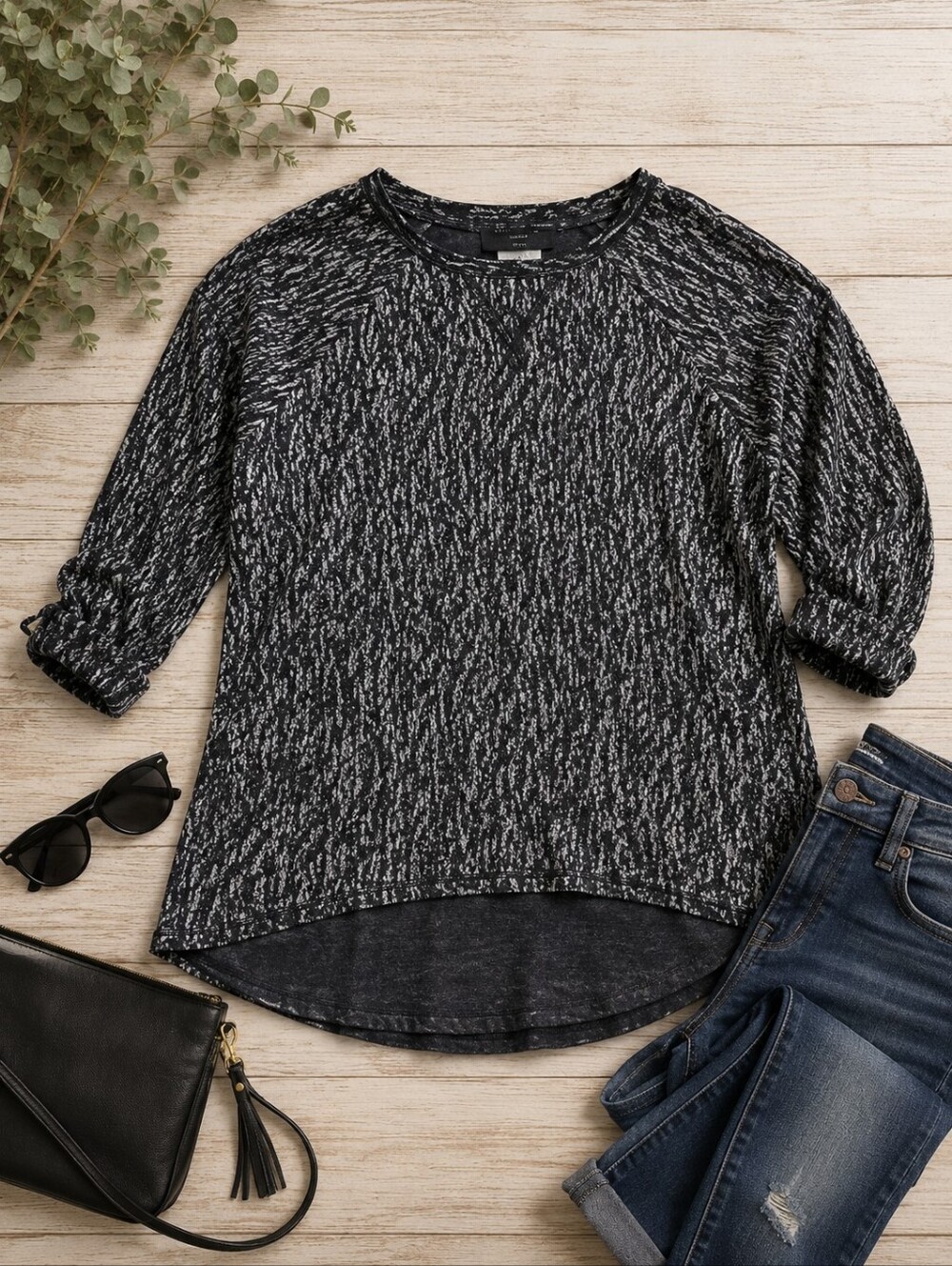 MARC NEW YORK MNY BURNOUT TOP - Picture 1 of 9